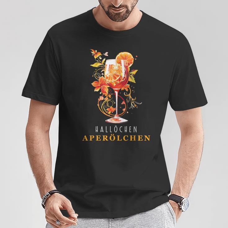 Hallöchen Aperölchen Outfit Sommer Party Cocktail Spritz T-Shirt Lustige Geschenke