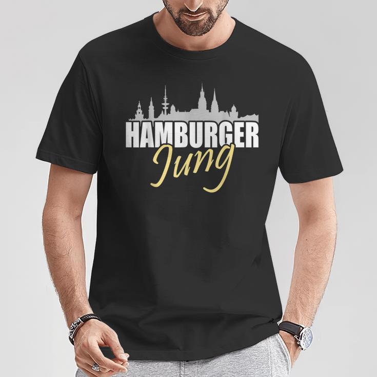 Hamburger Jung Anchor Moin Hamburg T-Shirt Lustige Geschenke