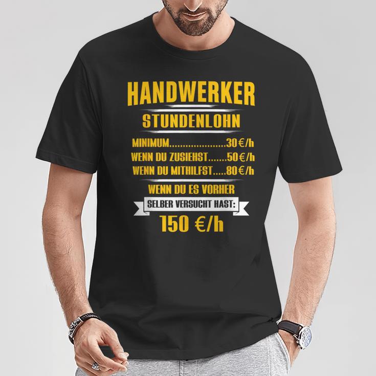 Handwerker Hourly Sale T-Shirt Lustige Geschenke