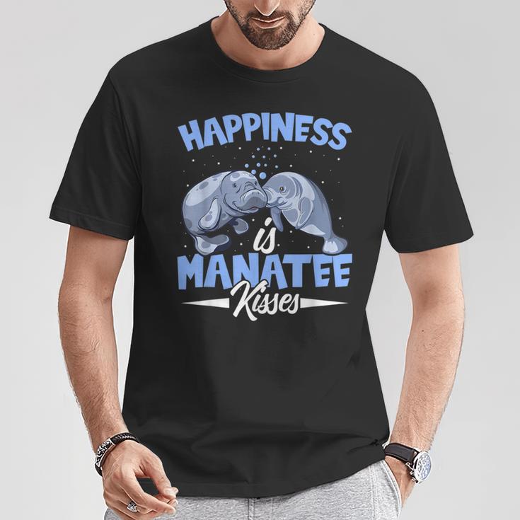 Happiness Is Mana Kisses Seekow Florida Mana T-Shirt Lustige Geschenke