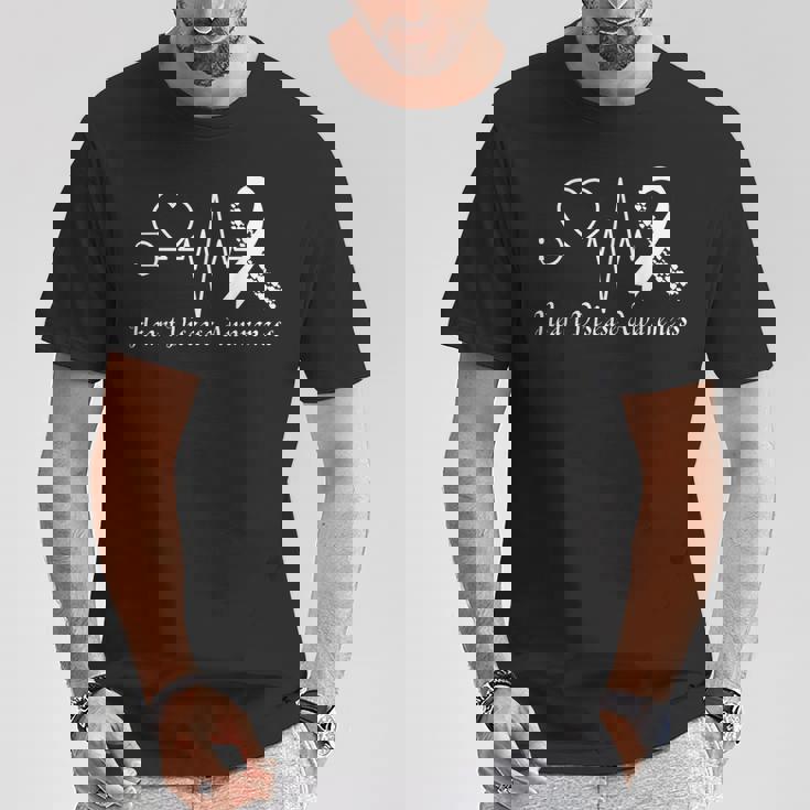 Heart Disease Awareness Go Red In February Health Red Heart T-Shirt Unique Gifts