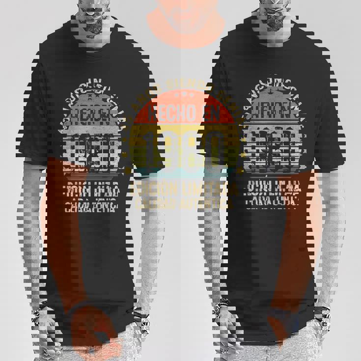 Hecho En 1980 45 Años Cumpleaños Divertido Regalo 45 Años Camiseta unisex Regalos divertidos