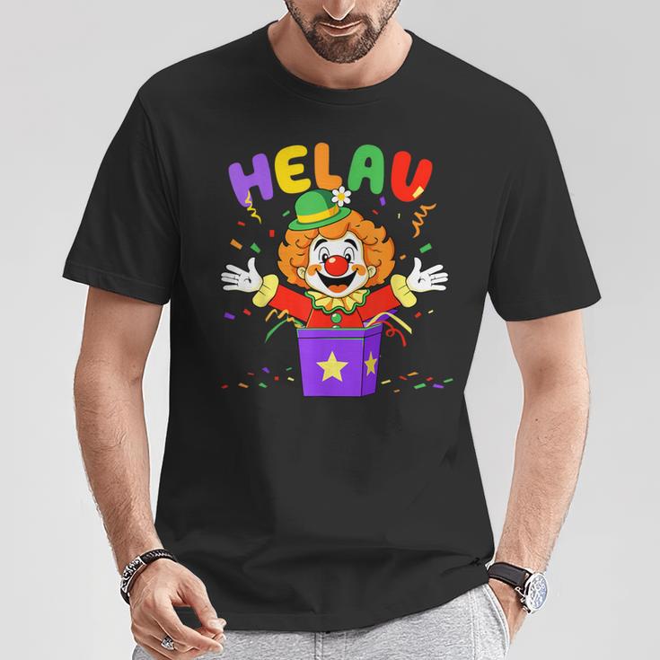 Helau Clown In Box Costume For Carnival Fancy Dress T-Shirt Lustige Geschenke