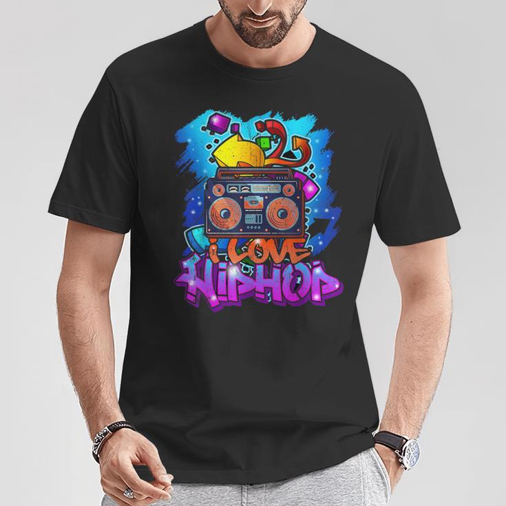 Hiphop Graffiti Music For Boys Girls Freestyle T-Shirt Lustige Geschenke