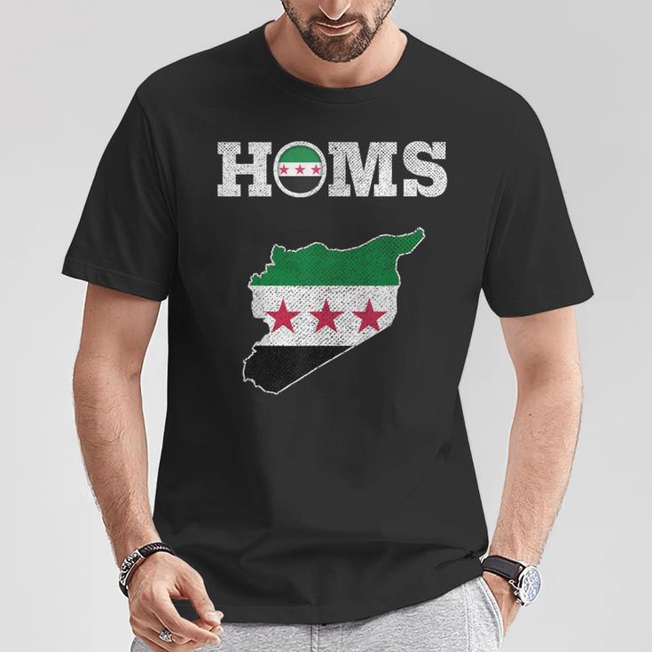 Homs Syria Free Syria Flag Syrian T-Shirt Lustige Geschenke