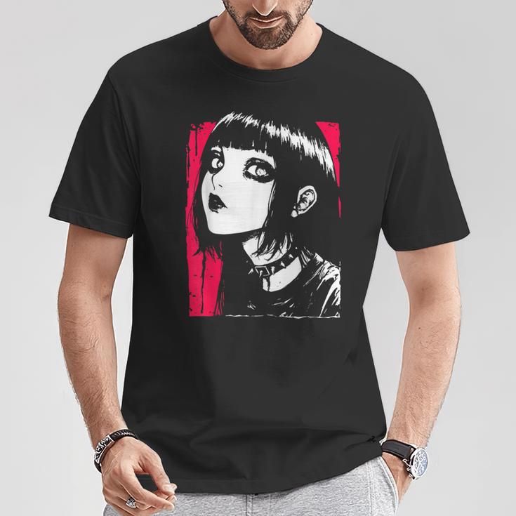 Horror Anime Manga Japan Japanese Creepy Kawaii Goth Punk T-Shirt Lustige Geschenke