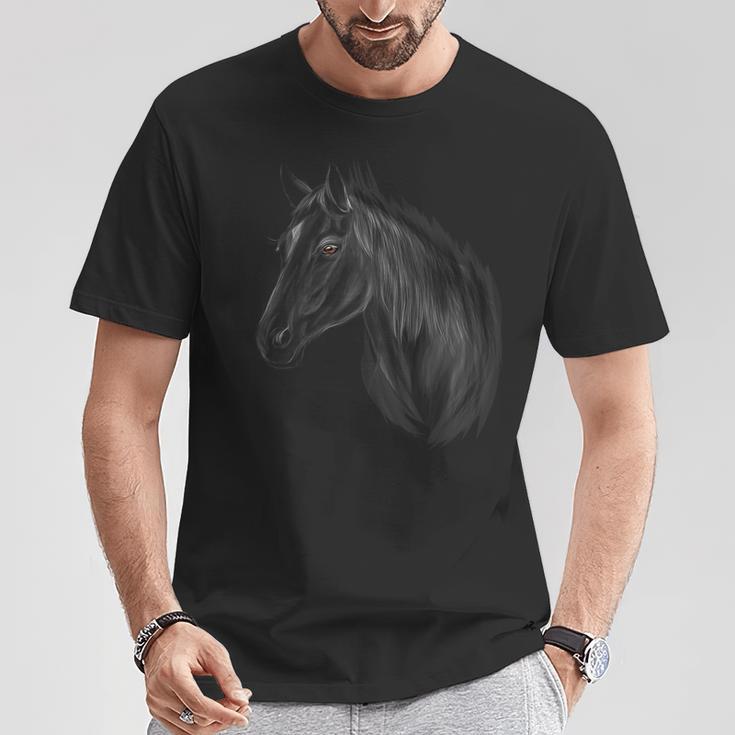 Horse Girls Rider Horse Head S T-Shirt Lustige Geschenke