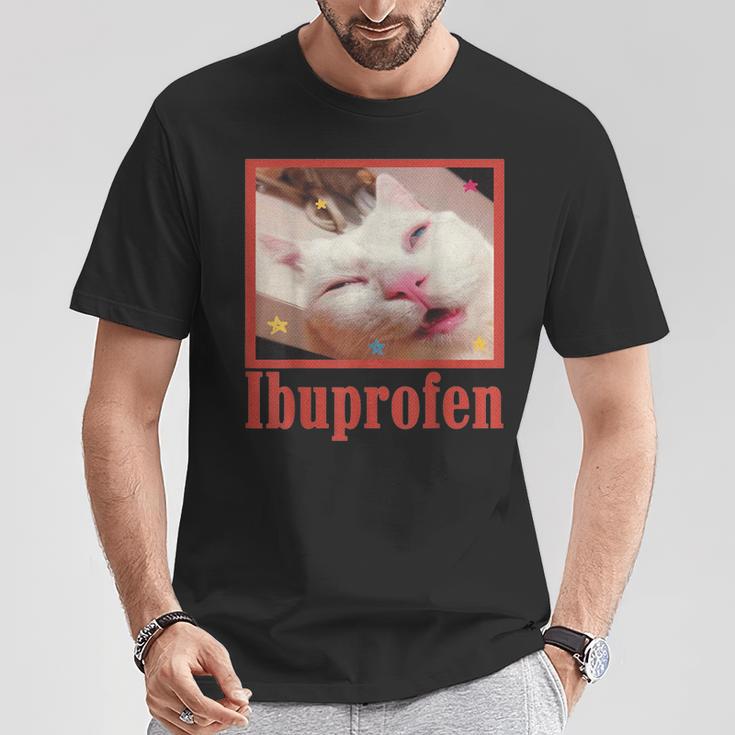 Ibuprofen Cat Meme T-Shirt Lustige Geschenke