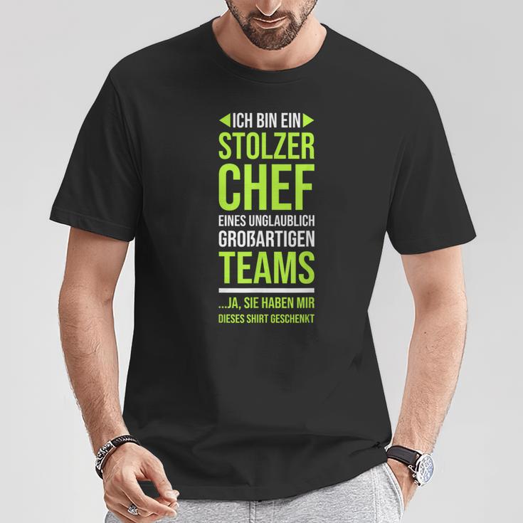 Ich Bin Stolzer Chef Boss Chef T-Shirt Lustige Geschenke