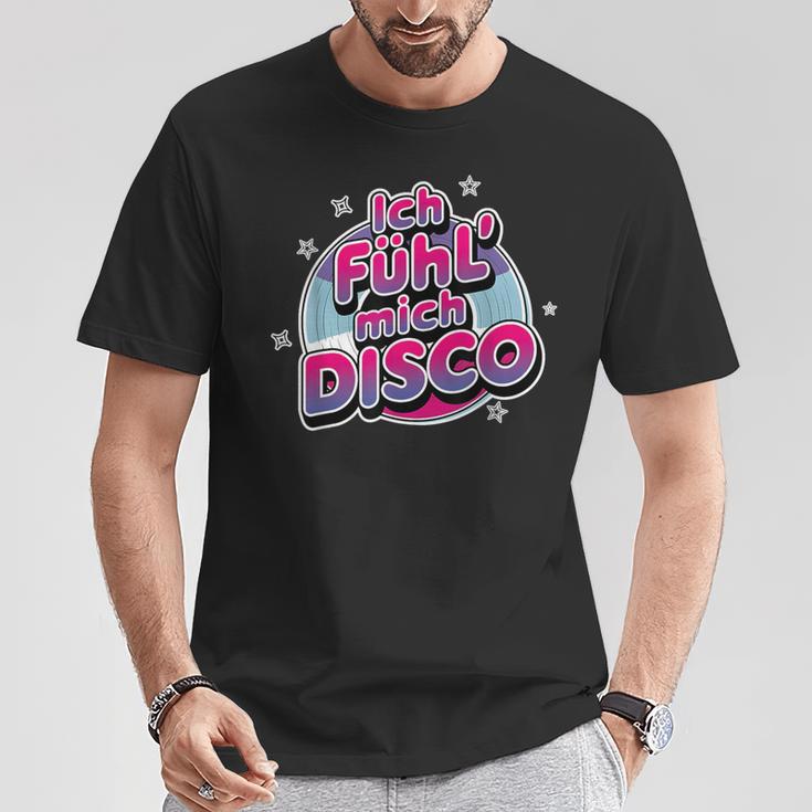 Ich Fühl Mich Disco Ball Apres Ski Malle Party T-Shirt Lustige Geschenke