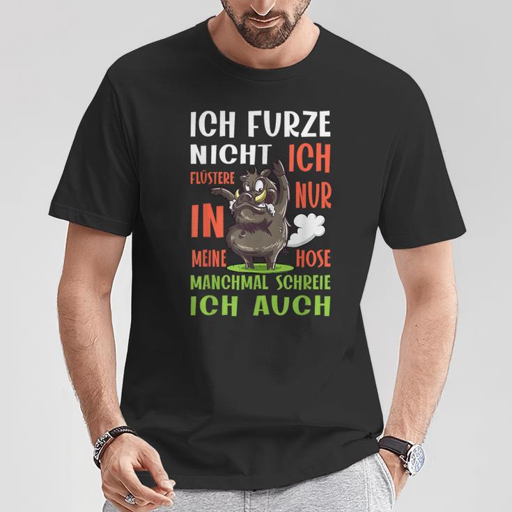 Ich Furze Nicht Ich Wistere Fartzen T-Shirt Lustige Geschenke