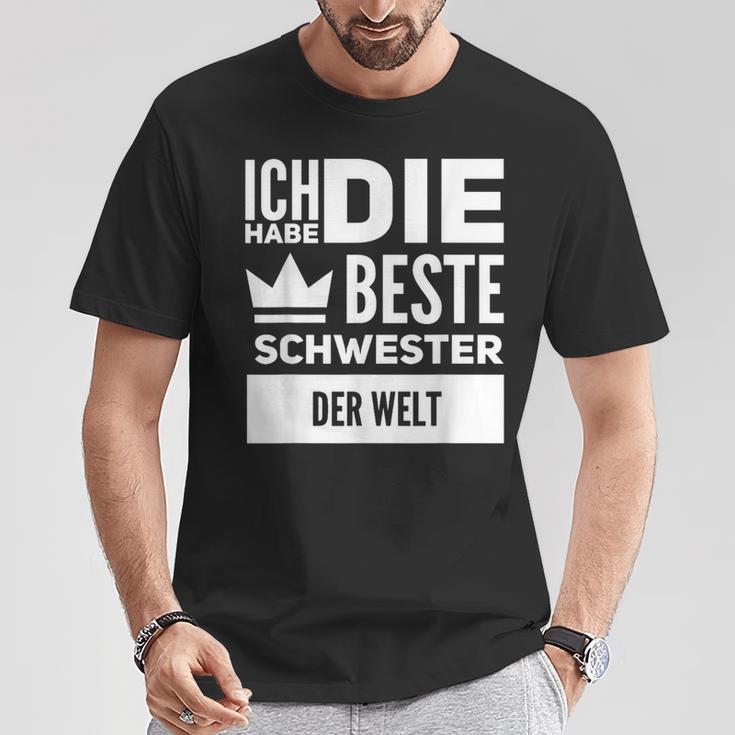 Ich Habe Die Beste Schwester Der Welt T-Shirt Lustige Geschenke