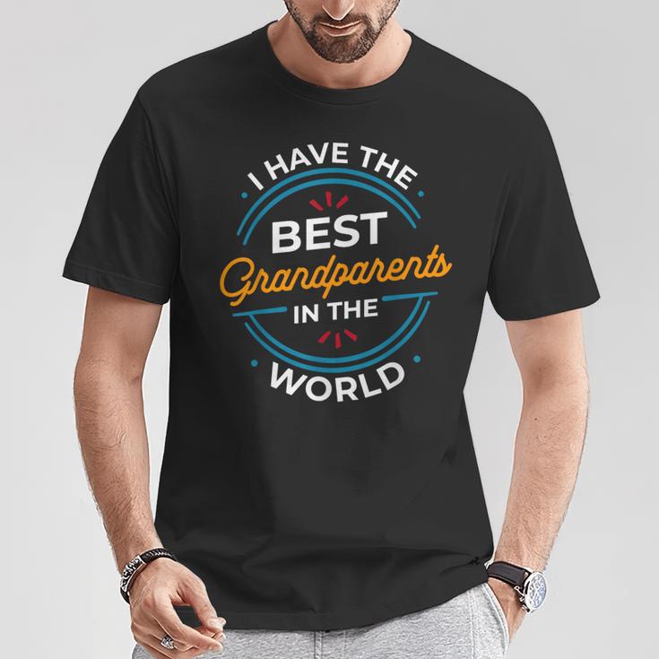 Ich Habe Die Besten Großeltern Der Welt T-Shirt Lustige Geschenke