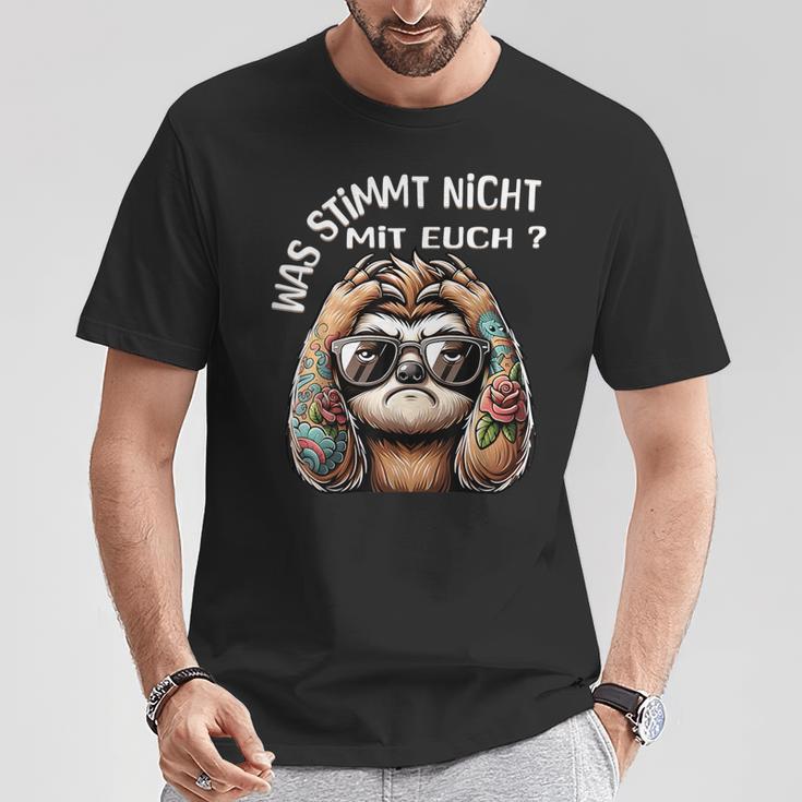 Ich Hasse Menschen Was Stimmt Denn Mit Dir Nicht T-Shirt Lustige Geschenke