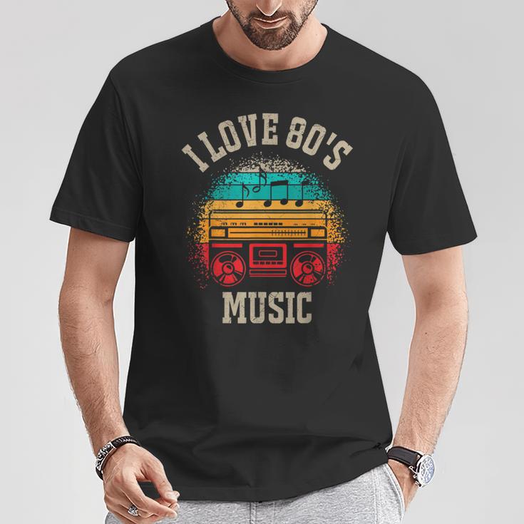 Ich Liebe 80Er Jahre Musik T-Shirt Lustige Geschenke