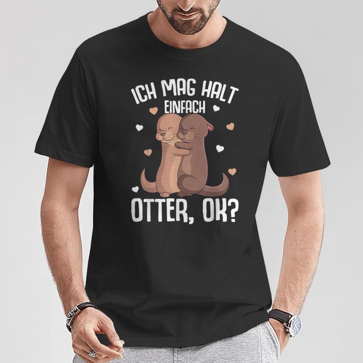 Ich Mag Halt Otter Seeotter Children's Girls' Women's T-Shirt Lustige Geschenke