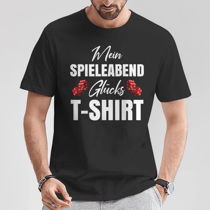 Ich Spieleleabend Glücks T-Shirt Lustige Geschenke