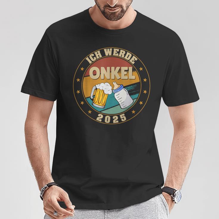 Ich Werde Onkel 2025 T-Shirt Lustige Geschenke