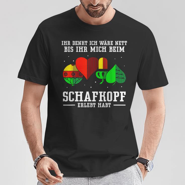 Ihr Denkt Ich Wäre Nett Sheepkopf T-Shirt Lustige Geschenke