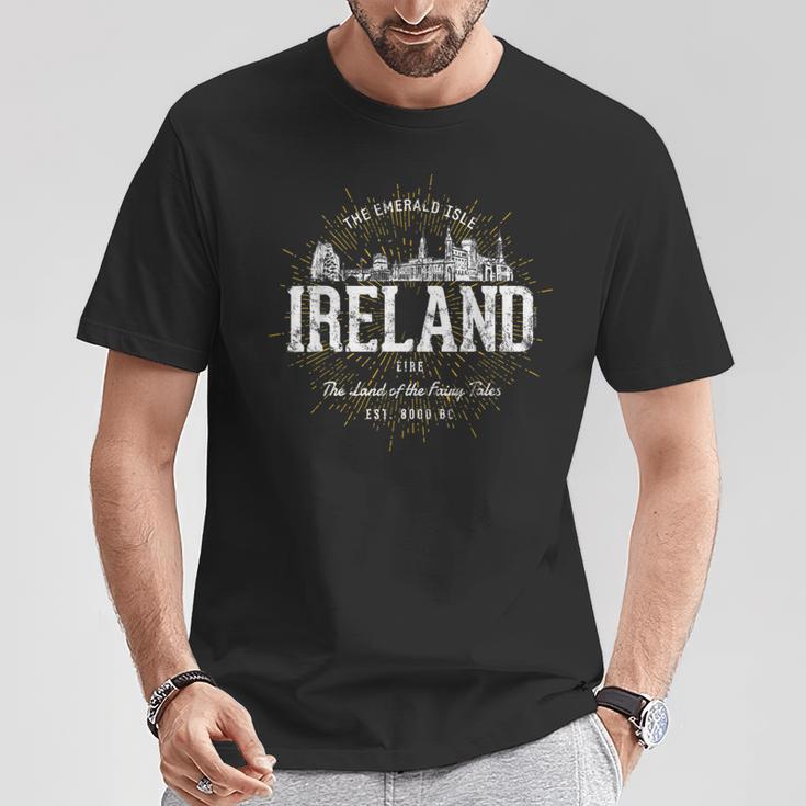 Irelandintage Style Retro Ireland T-Shirt Lustige Geschenke