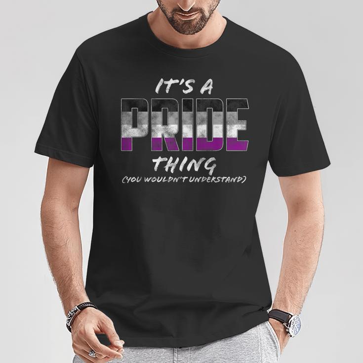 It's A Pride Thing Asexual Pride Flag T-Shirt Lustige Geschenke