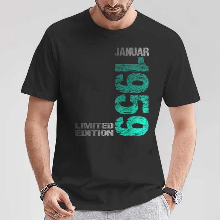 January 1959 Man Woman 65Th Birthday Limited Edition T-Shirt Lustige Geschenke