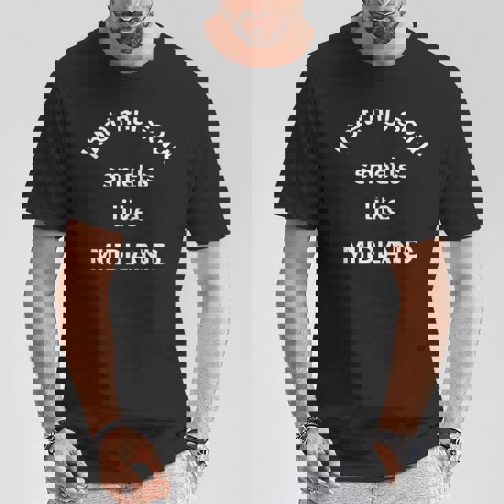 Je Parie Que Mon Âme Sent Comme Laille Natale De Midland Texas T-Shirt Cadeaux drôles