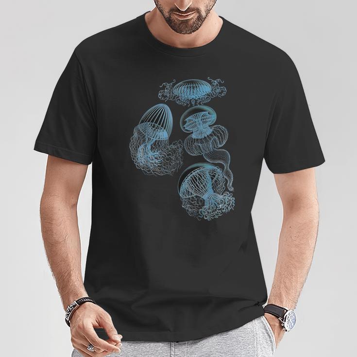 Jellyfish Ocean Lover Bioluminescent Sea Animals T-Shirt Lustige Geschenke