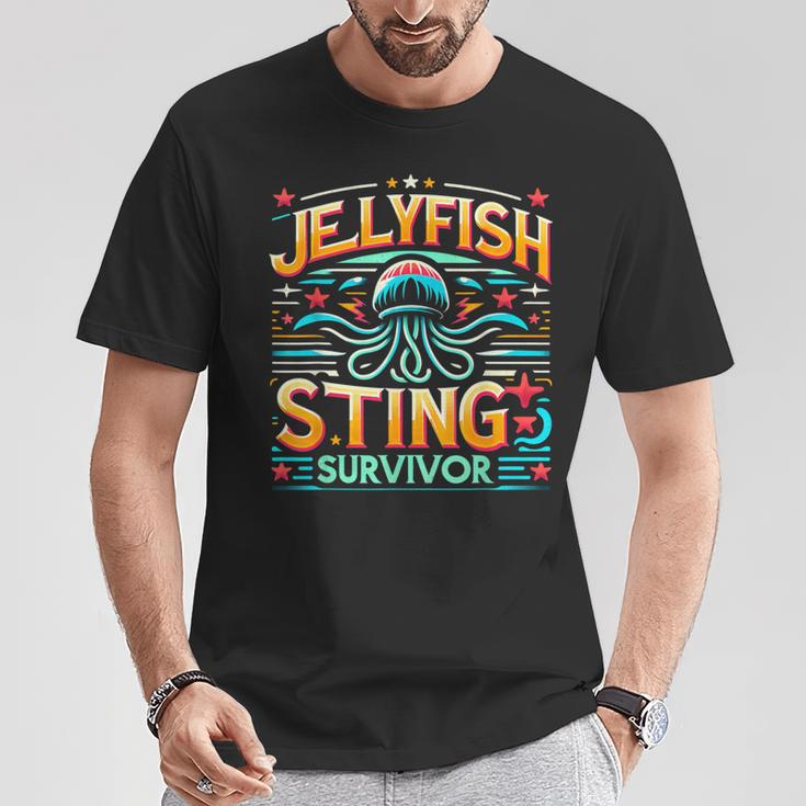 Jellyfish Sting Survivor T-Shirt Lustige Geschenke