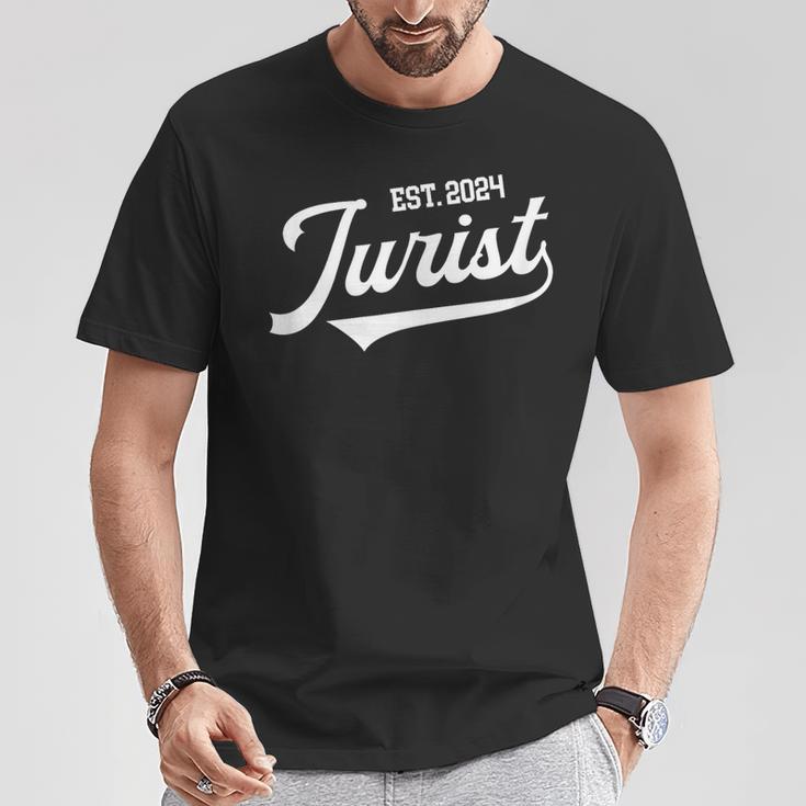 Jura Student 24 Jurists State Exam Passed 2024 Jurist T-Shirt Lustige Geschenke