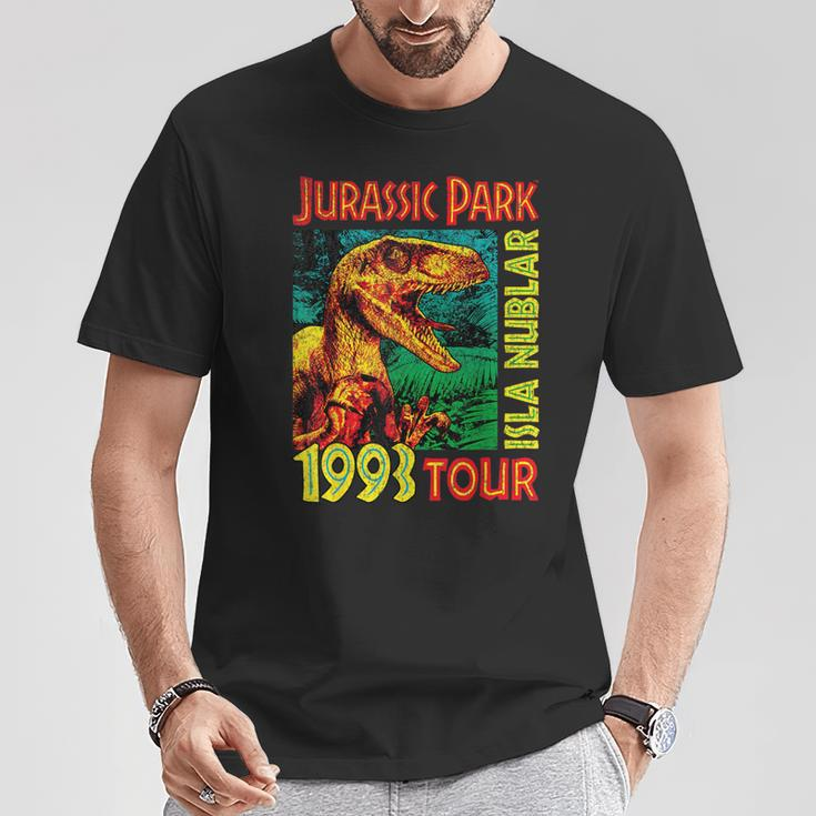 Jusrassic Park Isla Nublar 1993 Tour Poster T-Shirt Lustige Geschenke