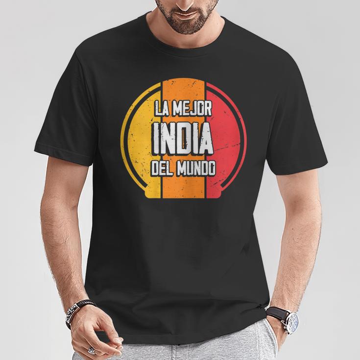 La Mejor India Del Mundo Divertido Nombre India Camiseta unisex Regalos divertidos
