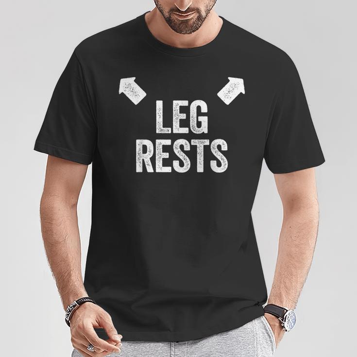 Leg Rests Adult Humour Dad Joke T-Shirt Lustige Geschenke