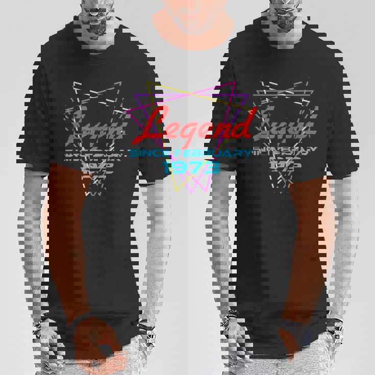 Legend Since February 1973 Camiseta unisex Regalos divertidos