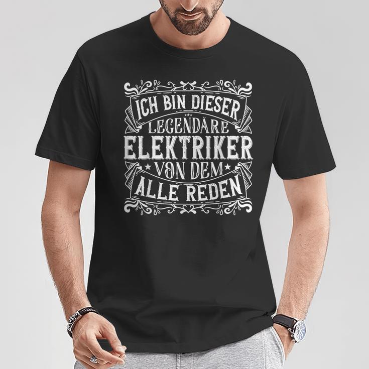 Legendary Electronician Work & Work Electrician T-Shirt Lustige Geschenke