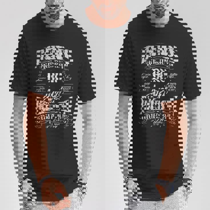 Legends Were Born In 1980 Year Of Birth Birthday T-Shirt Unique Gifts