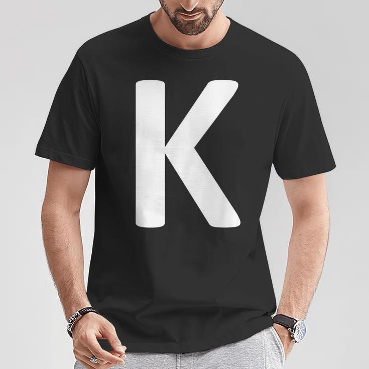 Letter K T-Shirt Lustige Geschenke