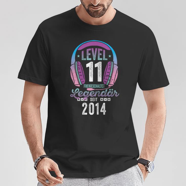 Level 11 Jahre Mädchen Geburtstag Gamer Girl Zockerin 2014 T-Shirt Lustige Geschenke