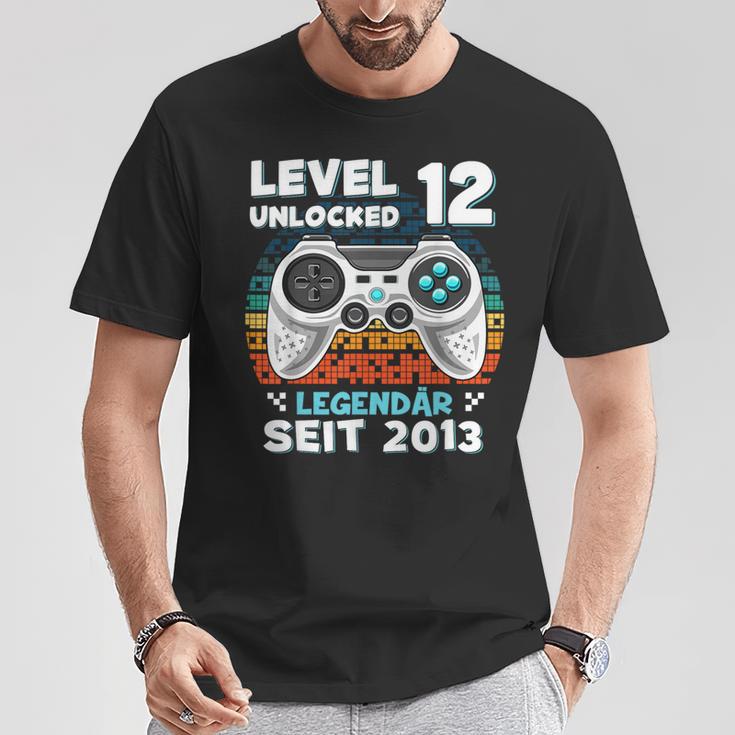 Level 12 Jahre Geburtstags Junge Gamer 2013 Geburtstag T-Shirt Lustige Geschenke