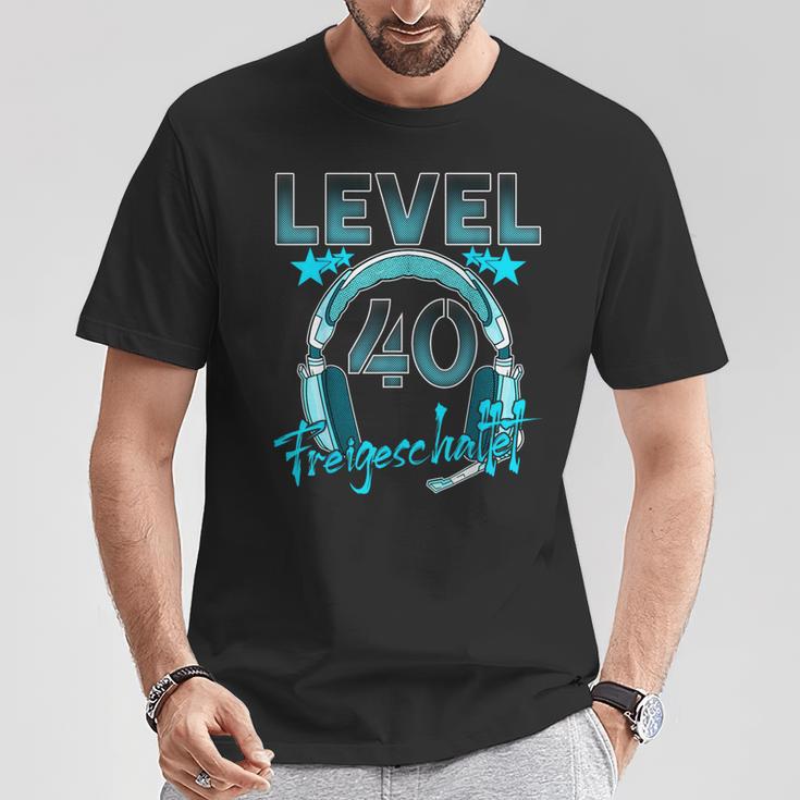 Level 40 Years Birthday Man Woman 1982 Gamer T-Shirt Lustige Geschenke