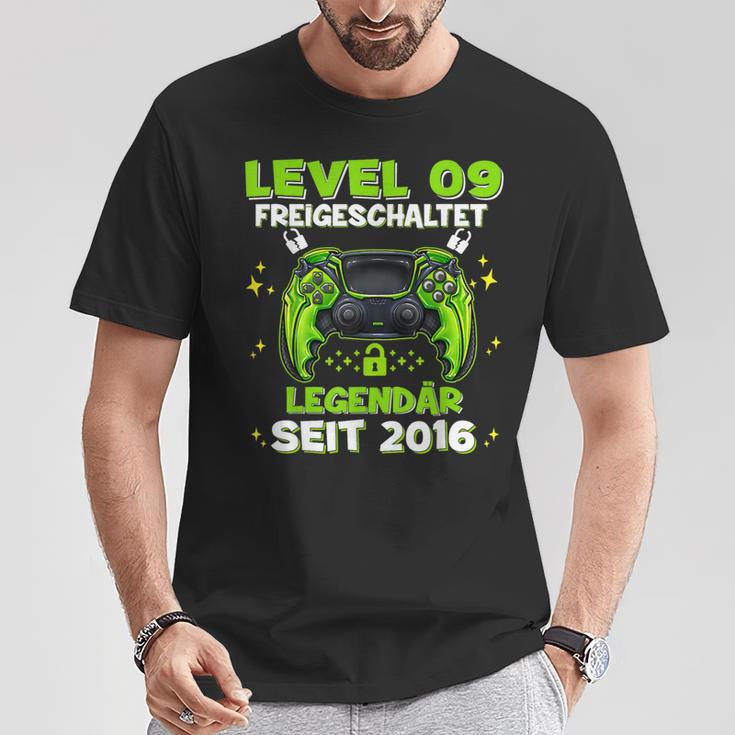 Level 9 Years Birthday Young Gamer 2016 Birthday T-Shirt Lustige Geschenke