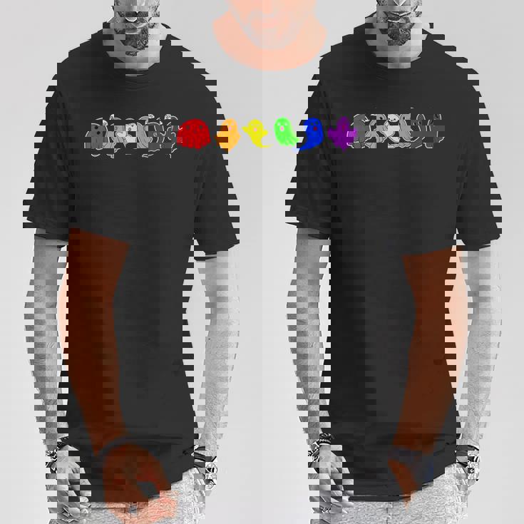 LGBTQ Boo Ghost Spooky Halloween Rainbow Gay Pride T-Shirt Unique Gifts