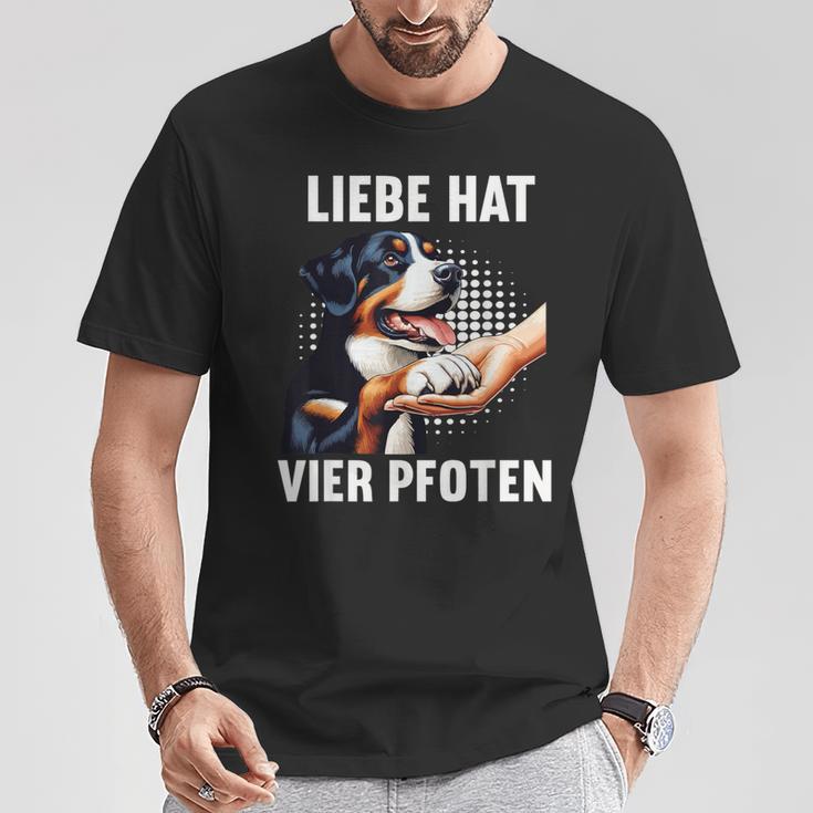 Liebe Hatier Pfoten Appenzeller Mountain Dog T-Shirt Lustige Geschenke