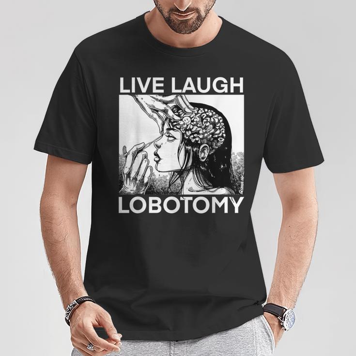 Live Laugh Lobotomy Spade Ink T-Shirt Lustige Geschenke