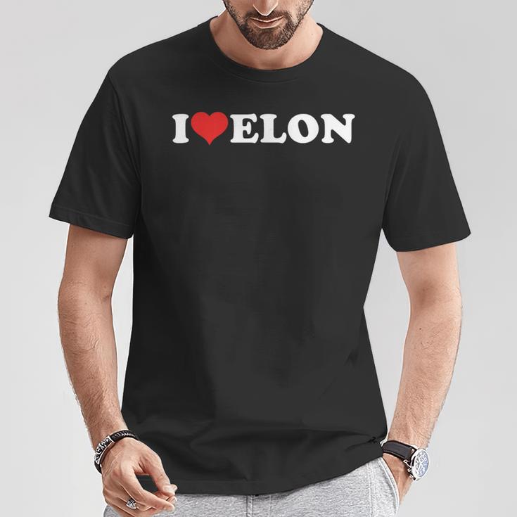 I Love Elon T-Shirt Lustige Geschenke