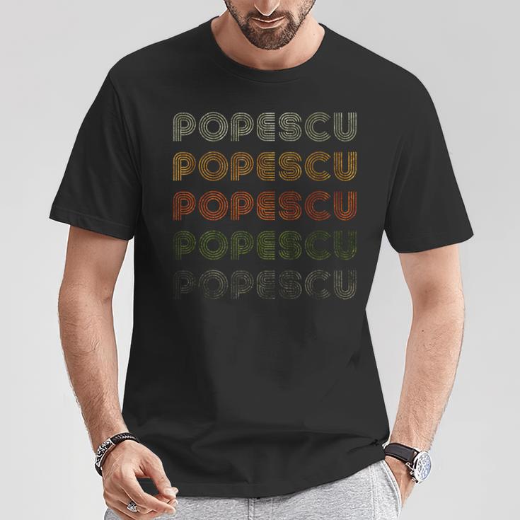 Love Heart Popescu Grungeintage-Stil Schwarz Popescu T-Shirt Lustige Geschenke