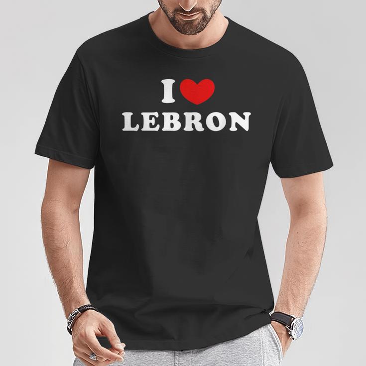 I Love Lebron I Love Lebron T-Shirt Lustige Geschenke