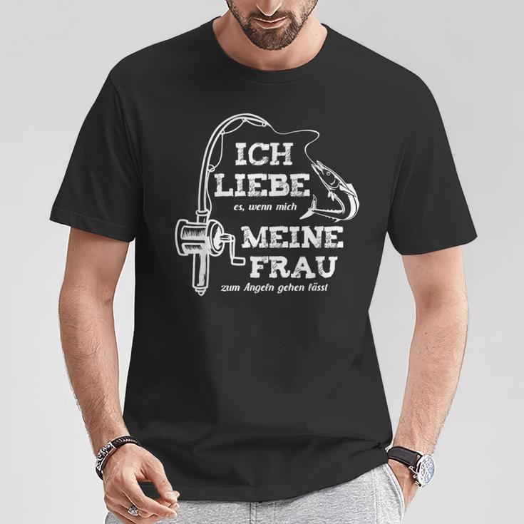 I Love My Wife Fishing Fishing T-Shirt Lustige Geschenke