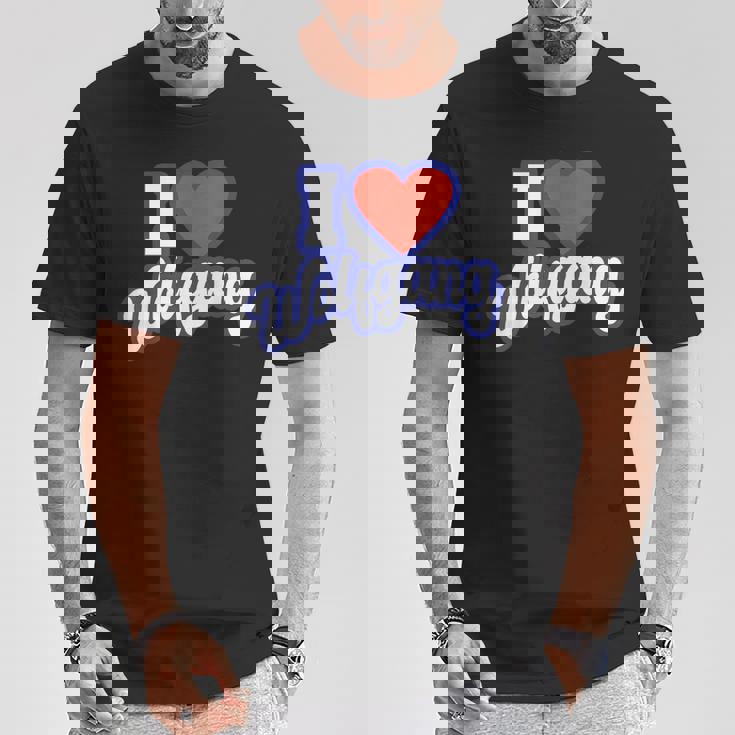 I Love Wolfgang T-Shirt Lustige Geschenke