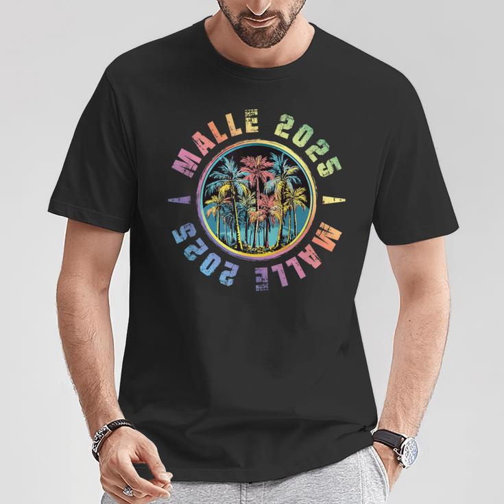 Malle 2025 Colourful Mallorca Party Holiday Team T-Shirt Lustige Geschenke